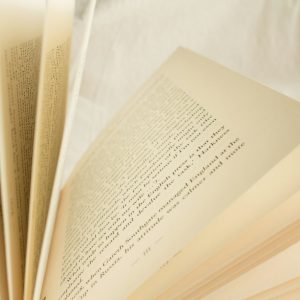 white book page on white textile